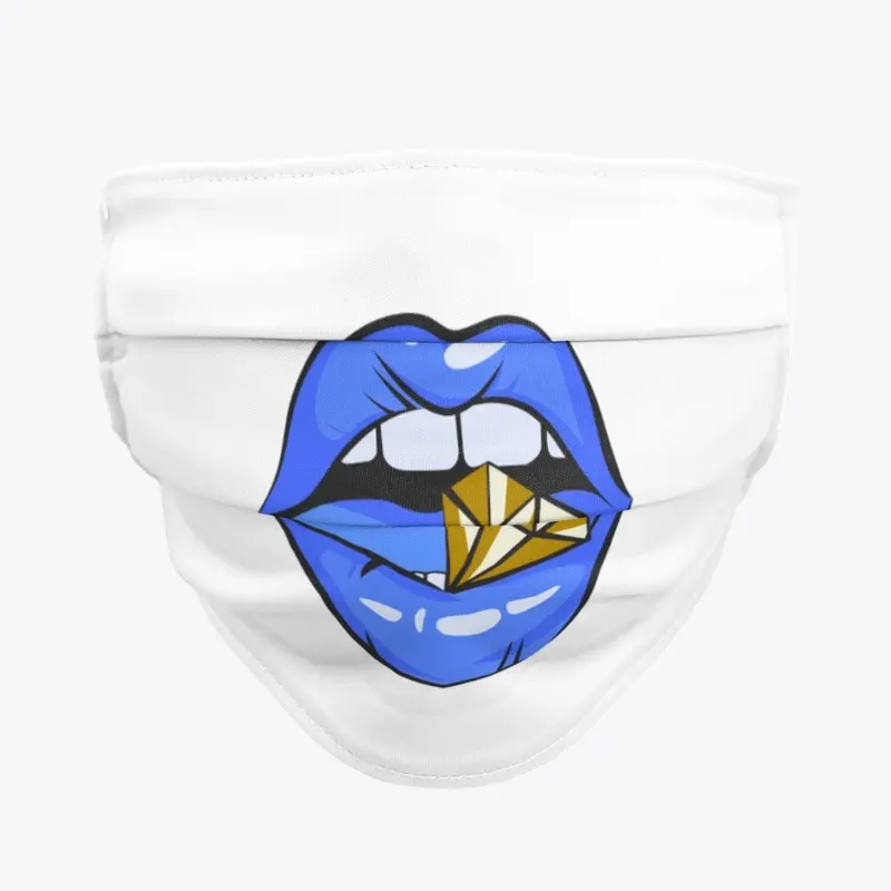 Bejeweled Mouth Face Mask