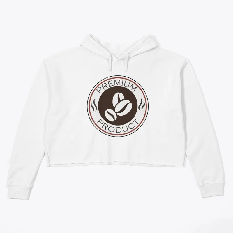 Coffee Lovers Crop Hoodie 